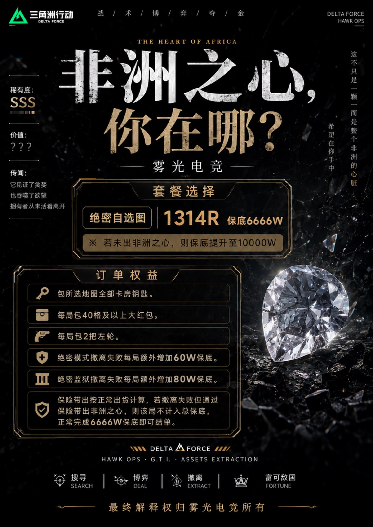 非洲之心趣味单价格与玩法说明